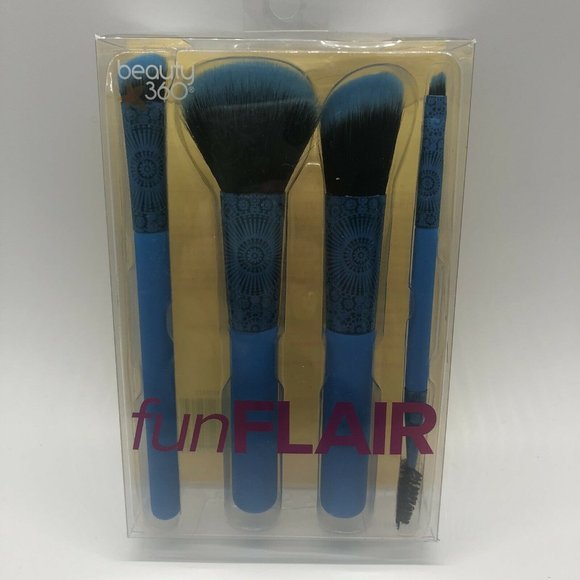 BEAUTY 360 FUN FLAIR BRUSH SET of 4 Brushes - Picture 1 of 4